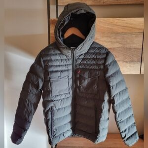 Levi's Mens Small Permaloft Coat, Army Green